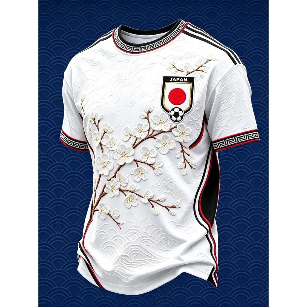 2026 Edition Japanese Fans Football Training T-Shirt - 3D Digital Printing - Comfortable and Breathable - Family Clothing