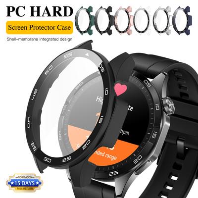 Glass+Case for Huawei Watch GT4 46mm Tempered Glass Screen Protector&Hard PC Protective Bumper for Huawei GT 4 Cover Accessories