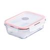 Camellia Square 500ml Crystal Glass Food Storage Container