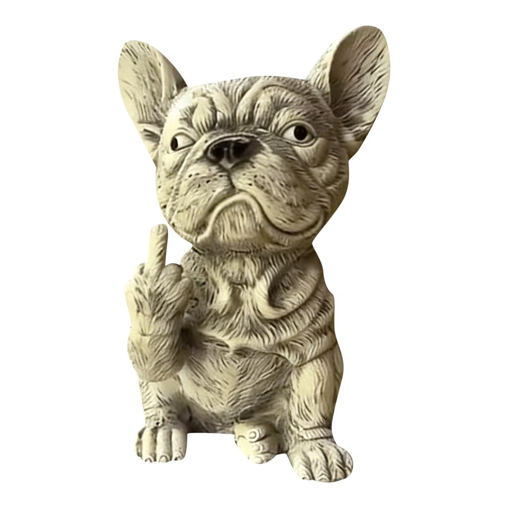 Funny French Planter Pot, Creative Dog Flower Pot, Garden Decor Statue, Unique Outdoor Plant Container