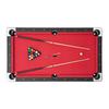 Pool Table, 183cm Portable Billiards Tables, Adjustable Feet Stable Game Table, Entertainment Set Includes Ball, Cue, Rack, Chalk and Brush, Black