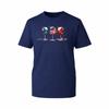 Patriotic Wine Glasses Graphic TShirt 4th of July USA Flag Patriotic Gift TTop