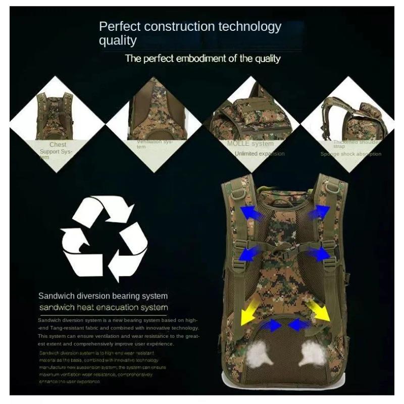 Molle System Bags Backpacks Outdoor Sports Backpack Camping Hiking Backpacks Tactical Backpack Army Assault Bag
