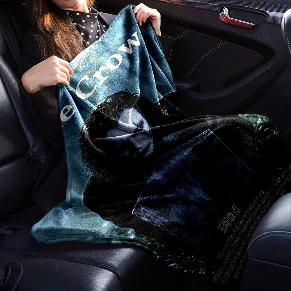 1pc Real Love Is Forever The Crow Throw Blanket Soft Flannel, Cozy All Season Polyester Perfect for Home, Office