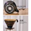 V Shape Design Ceramic Coffee Filter Cup Reusable Anti-scald Handle Espresso Coffee Dripper Heat-resistant comfortable Grip