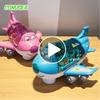 Children‘s’Electric Airplane Aircraft Toys Car Simulation Plane Model with Music LED Boys Traffic Toy Christmas Gifts for Girls