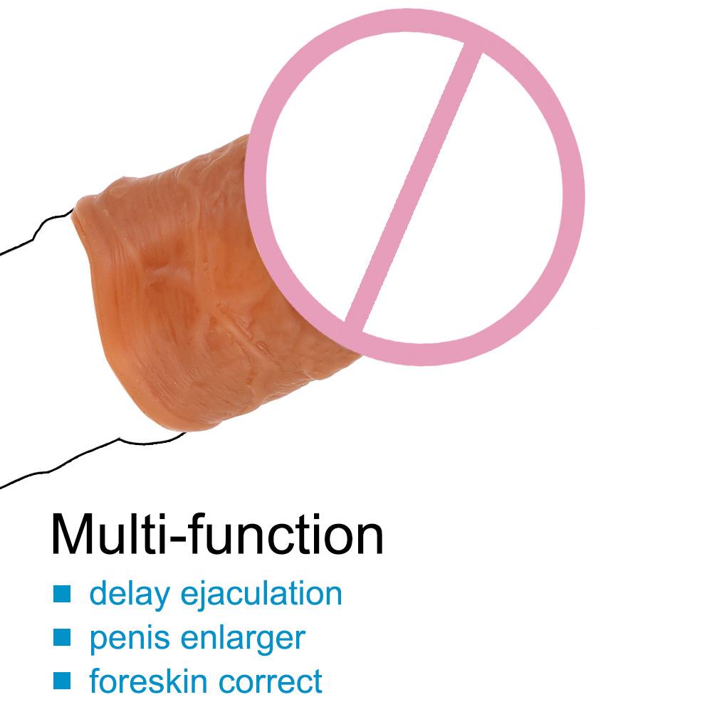 Rezistența preputului Ejaculare Întârziere Inelul penisului Gland Curea pe mâneca penisului Extensor de mărire a penisului Jucării sexuale pentru bărbați