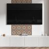 Set of Vinyl Tiles with a Motif for the Kitchen Pattern with Floral Motifs 10X40X20 Cm