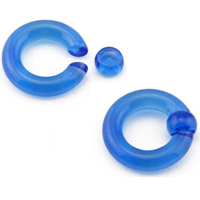 1Pair Acrylic BCR Big Large Size Giant Captive Bead Ring Ear Tunnel Plug Expander Guauge Male Nose Ring Piercing Body Jewelry