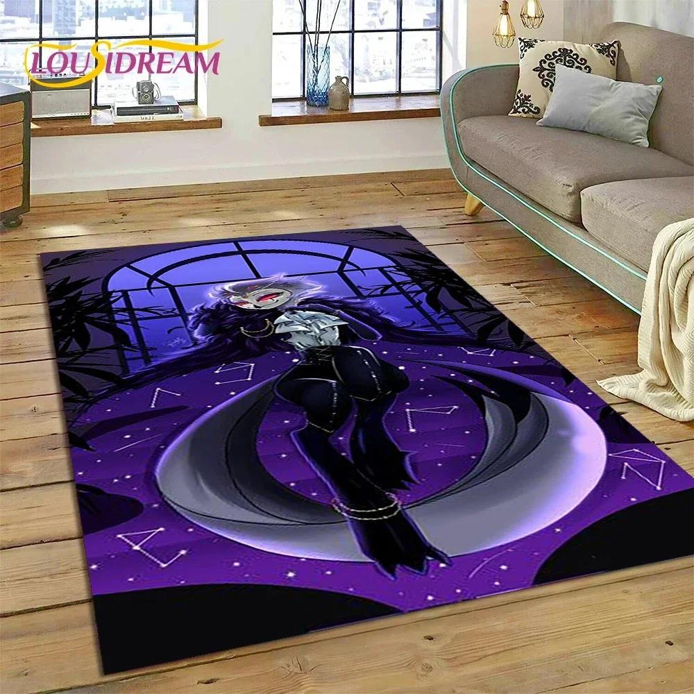 Cartoon H-Helluva Boss Blitzo H-Hazbin Hotel Carpet Rug for Bedroom Living Room Home Sofa Decoration,Child Large Decor Floor Mat