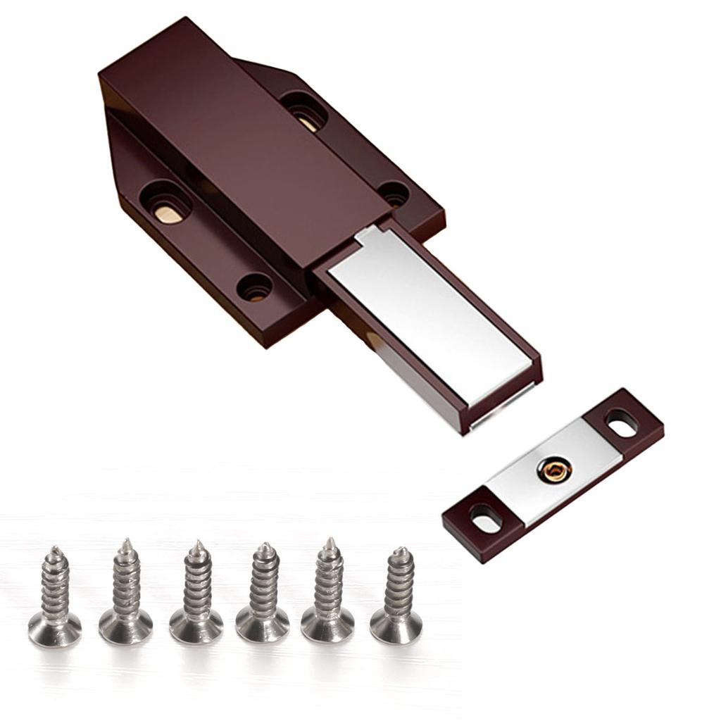 Magnetic Push to Open Latches Heavy Duty Touch Latch Catch Cabinet Door Hardware Touch Pressure Release Latch for Drawer