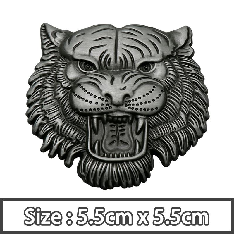 3D Metal Tiger Head Totem Emblem Car Rear Trunk Body Badge Stickers Decal Accessories