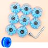 Quads Skate Replacement Wheels with Bearings, Roller Skate Wheels Wear Resistant Wheels for Double Row Skate Skateboard