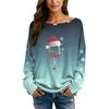 Womens  Fall Sweaters Long Sleeve Print Tops Pullover Sweaters Loose Dressy Casual Basic Clothes