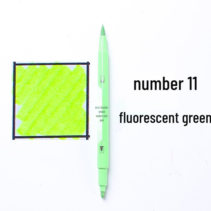 Large Capacity Double-Ended Watercolor Marker - Blue, Yellow, Black