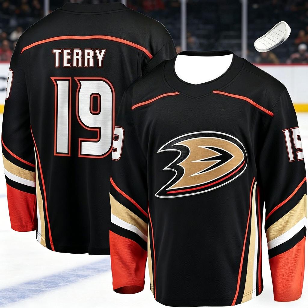 2026 Hit Men's Ice Hockey Training Shirt with Duck Pattern 3D Print, Breathable and Moisture-wicking Long-sleeved T-shirt Kids