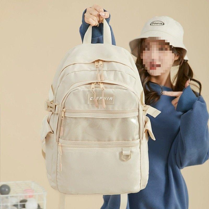 2025 Korean Style Large Capacity Backpack for College, High School & Middle School Girls