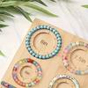 Pad per misurare bracciali 6 misure Segni in misure imperiali Tappetino per la creazione di gioielli Tavola per perline Artigianato fai da te