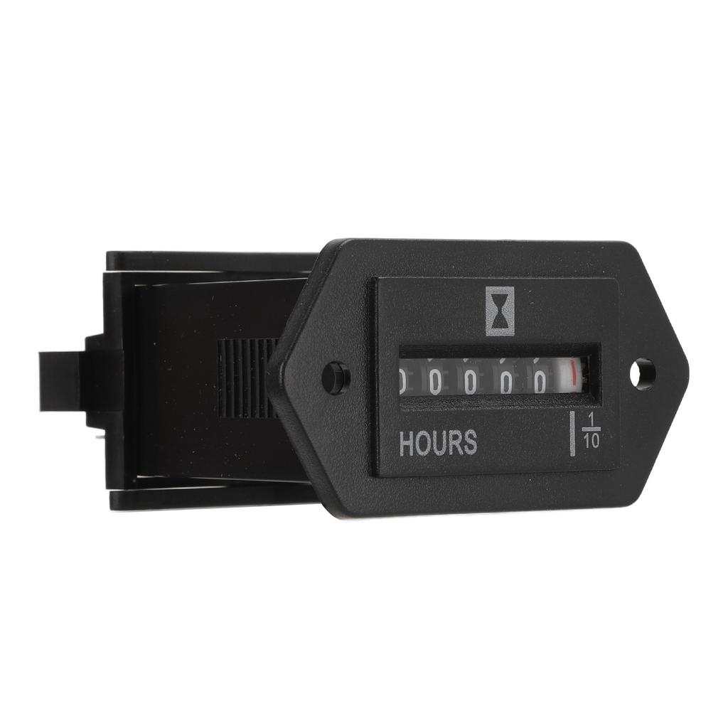 Mechanischer Betriebsstundenzähler DC10 bis 80V Wasserdicht für Motor Generator Boot Motorcross Motor LKW Traktor