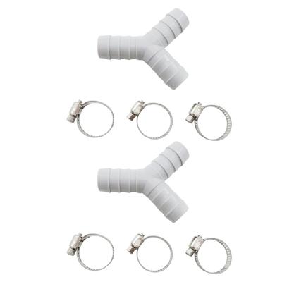 Tuyau de Drainage en Plastique à Haute Efficacité Structure en Y Prévient les Bouchons et les Débordements Fixation Rapide pour Machines à Laver à Chargement Par le Dessus