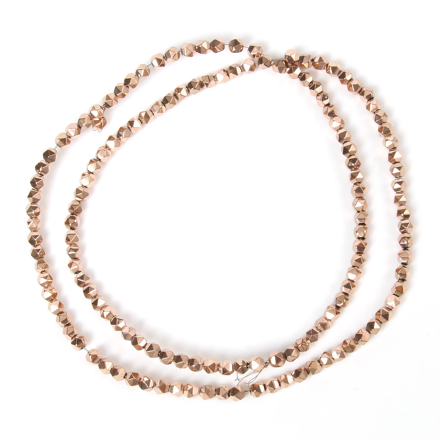 

Ручной работы Цвет Розовое Золото Покрытием Гематитовые Бусины Натуральные Бусины Рондель для Изготовления Ювелирных Изделий DIY Подвески Аксессуары Для Браслетов 15 дюймов 3mm