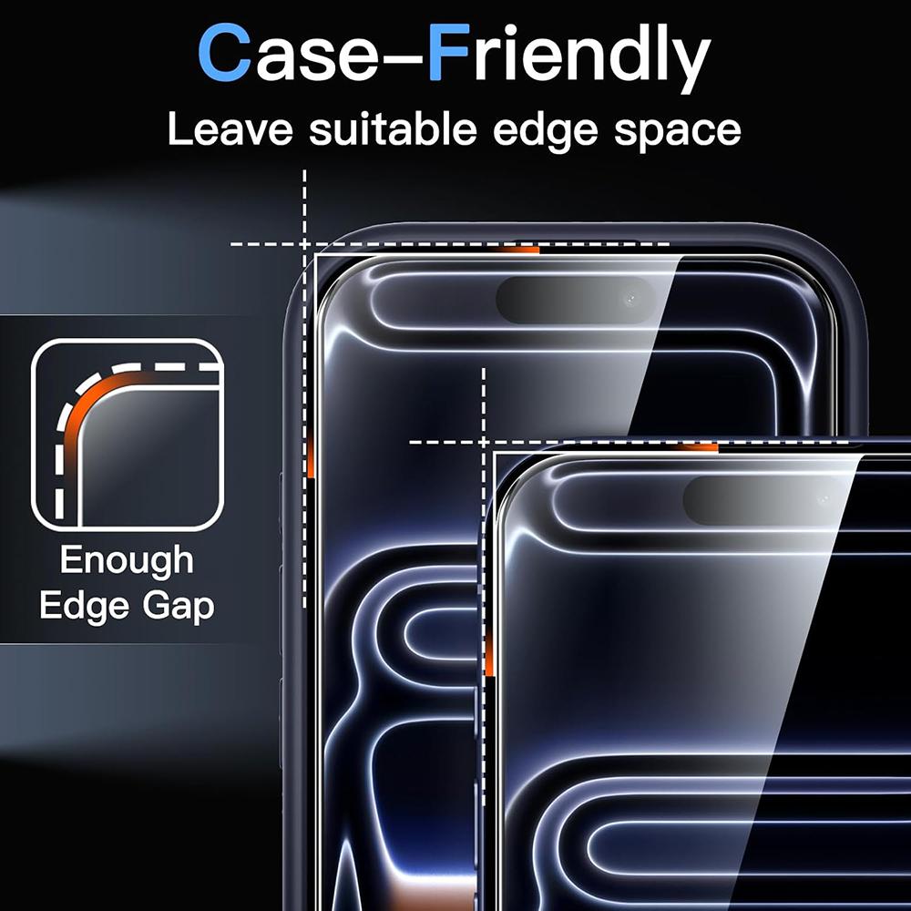 3Pcs Tempered Glass For iPhone 18 17 16 15 14 13 12 11 Pro Max Plus XR Oleophobic Coating Screen Protector Protective Glass Film2