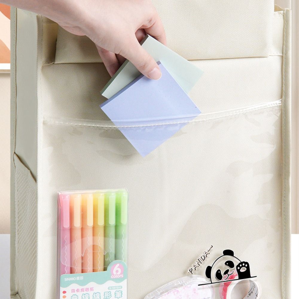 Multiple Pockets Cartoon Tote Bag Panda Dog Shoulder Handbag Cute Student Tutorial Bag Shopping