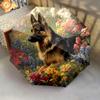 1 PC Automatic Folding Umbrella - German Shepherd Pattern, Portable & Foldable Design with 8 Ribs, Christmas Birthday Gifts