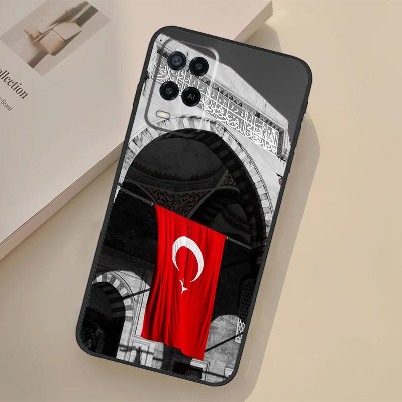 Turkey Turkish Flag Case For Oppo A17 A57 A77 A74 A54 A94 A78 A98 A18 A60 A80 A40 A38 A58 A96 A76 A16 A15 A5 Pro