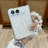 Průhledné plisované dvouosé pouzdro na telefon pro iPhone Ultra 18 Fold Nárazuvzdorné zápěstní poutko Přenosné Módní Tenké Praktické Kryt