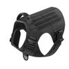 Tactical Dog Harness Collar Leash Set Dog Vest with Molle System & Handle Adjustable for Medium Large Dogs Outdoor Training