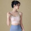 Contrasting Color Sports Vest Splicing Design Fitness Bra Beautiful Back Sports Bra  Youth