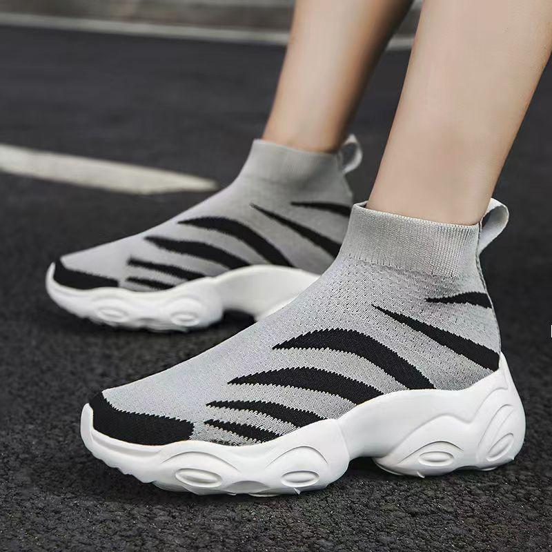 Fashion New Socks Running Shoes Women's Sneakers Sports Shoes for Women Man Breathable Casual Elasticity Platform Vulcanize Ankle Boots