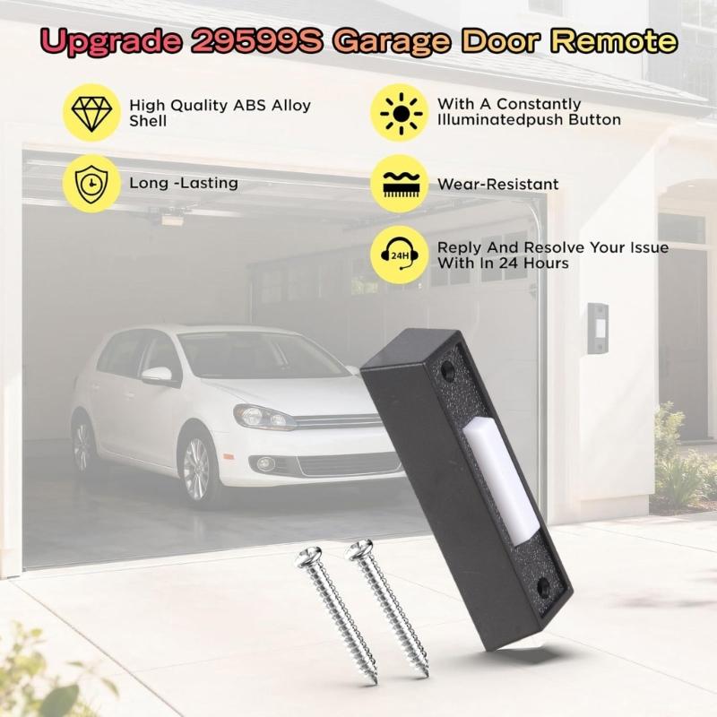 Apriporta da Garage a Parete con Pulsante Luce Apriporta Universale per Collegamento e Funzionamento Semplici