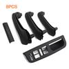 Interior Car Door Armrest Cover Panel Pull Handle Grab Cover Replacement For Volkswagen VW Bora Golf 4 MK4 Jetta 1999-2004