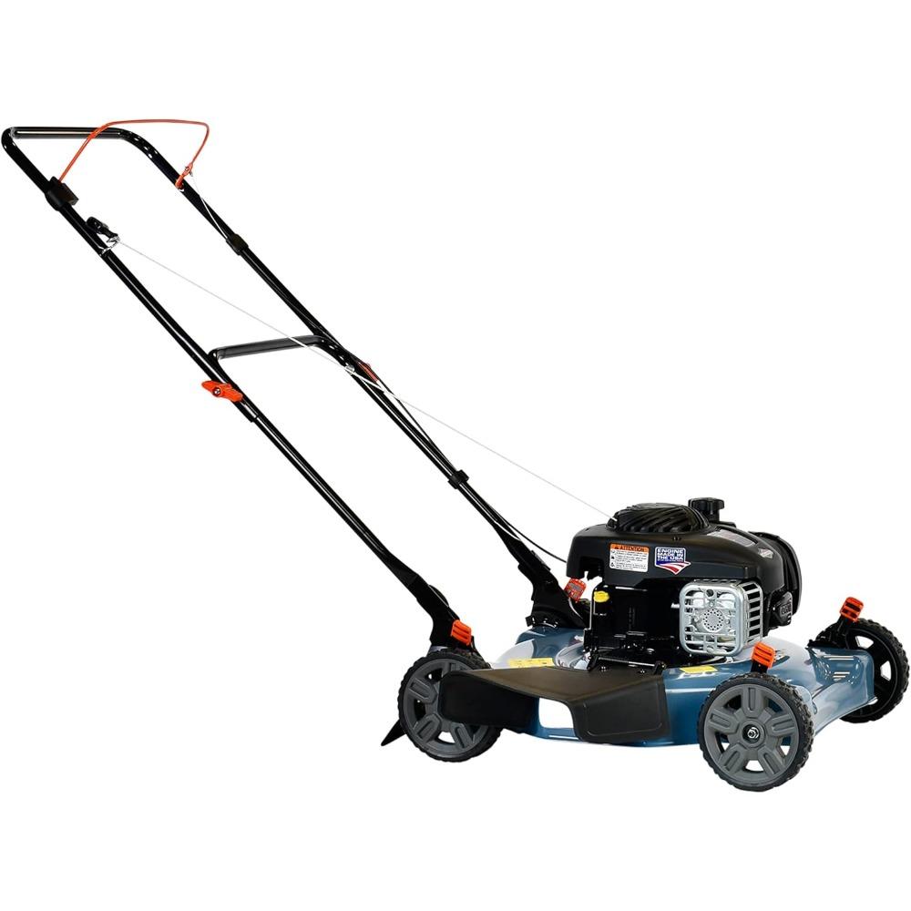 Benzin-Rasenmäher mit 4-Takt-Briggs & Stratton-Motor, Seitenauswurf, 5-stufige Einzelrad-Höhenverstellung