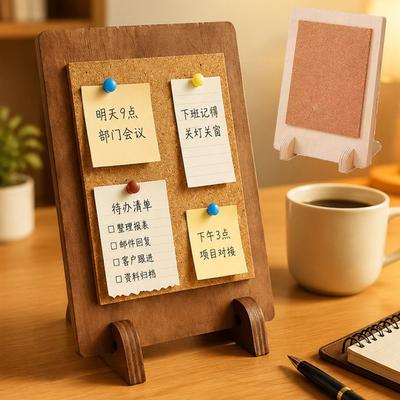Soft Cork Cork Message Board Stable Photo Display Holder Rustic Tabletop Display Stand  Home Decor