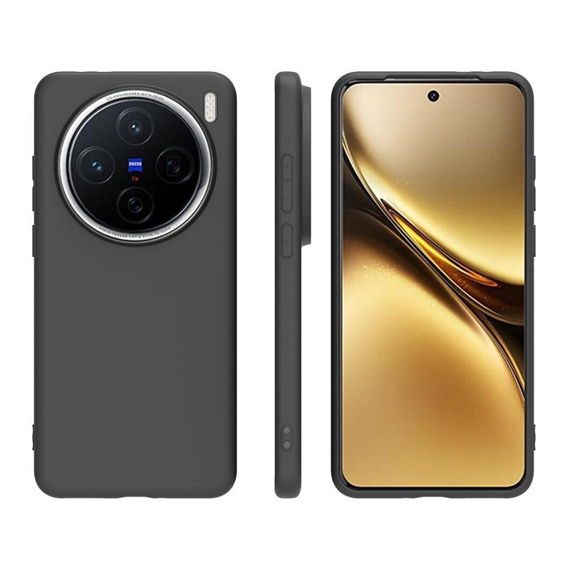 Applicable to VIVO X200 ULtra black matte mobile phone case X300 Ultra all-inclusive leather case without powder TPU