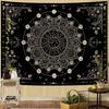 Aesthetic Boho Mandala Tapestry, Vintage Orange Floral Wall Hanging, Ethnic Bohemian Tapestry For Bedroom Living Room Dorm
