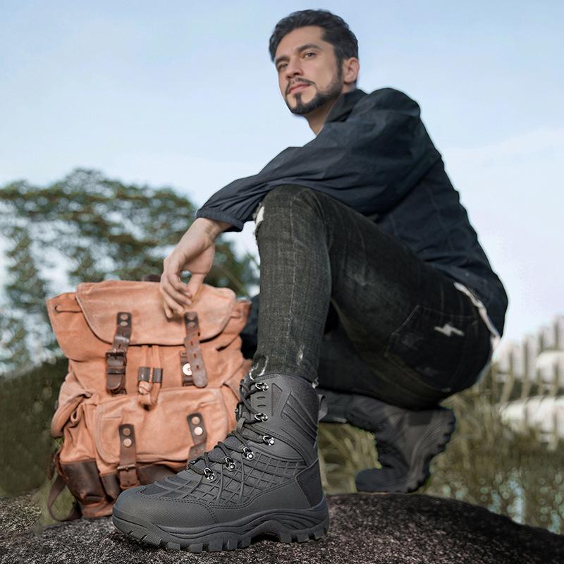 Men's Plus Size Durable Combat and Hiking Boots for Special Forces