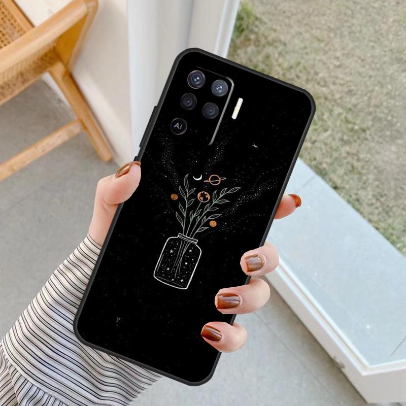 Space Sky Moon Case For Oppo A5 Pro A15 A17 A57 A77 A18 A38 A58 A78 A98 A94 A74 A54 A40 A60 A80 A16 A76 A96