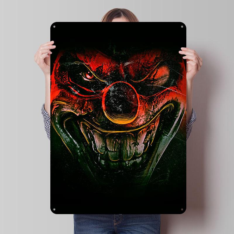 Twisted Metal Metallposter Benutzerdefinierte Wandkunst Retro Vintage Blechschilder für Man Cave Heimdekoration Wohnzimmerdekorationen Artikel