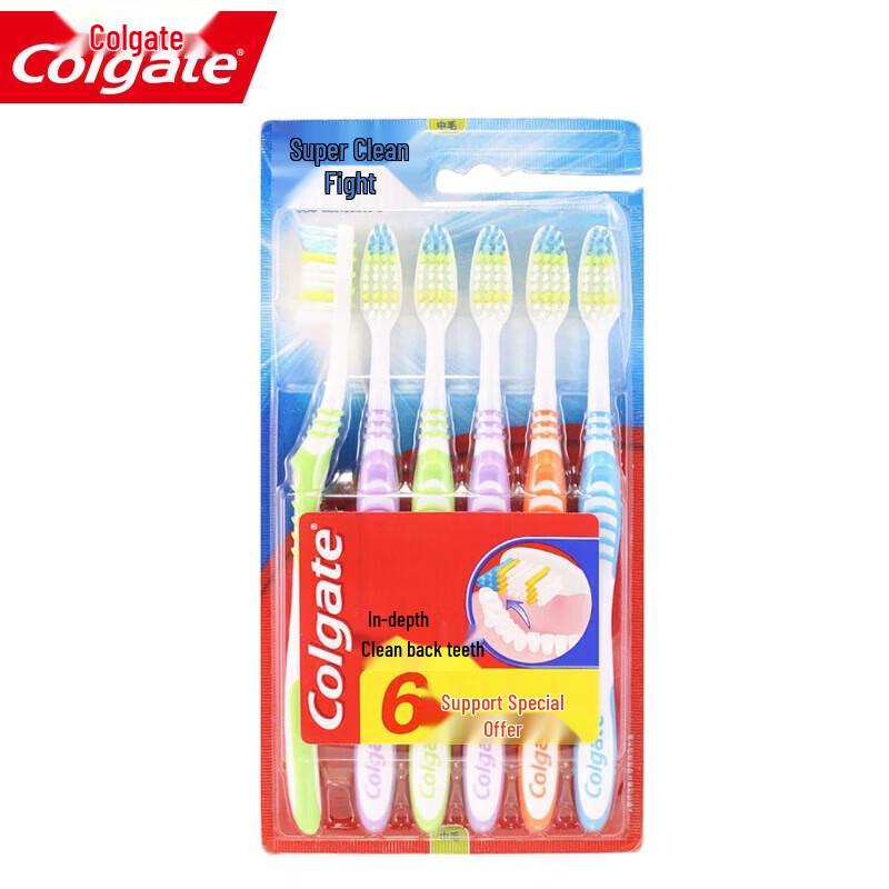 Colgate Ultra Clean Medium Bristle Toothbrush 6-Pack