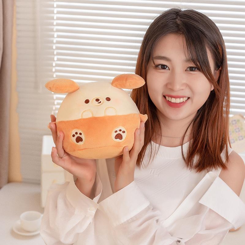 Super Cute Dog Pig Cat Panda Balls Plush Toys Soft Stuffed Cartoon Animal Pillow Creative Souvenir Room Decor Birthday Gift