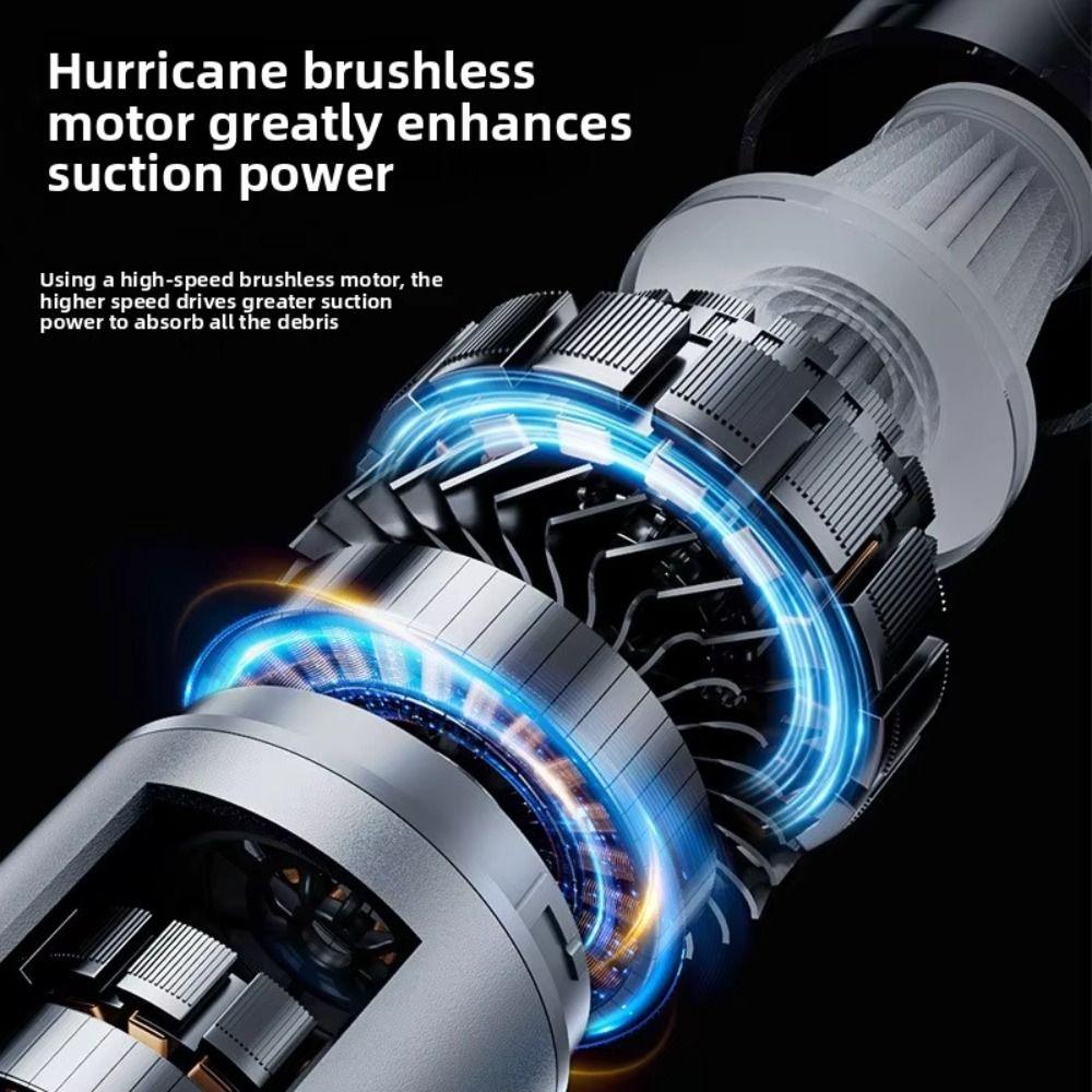 Type-C Rechargeable Vacuum Cleaner High Power Handheld Vacuum Cleaner  Car Cleaning
