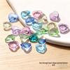 Transparent Peach Heart Nail Art Decorations - Versatile Fresh Glass-Like Ornaments