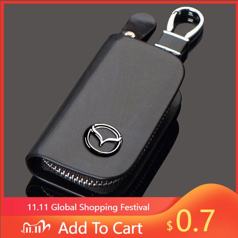 2025 Gorący 100% Nowa Skórzana Pokrowiec na Kluczyk Samochodowy Etui na Kluczyk Do Mazda CX-3 CX-30 CX-5 CX-8 CX-9 MX-5 MX-30 BT-50 Mazda2 Mazda3 Mazda6 Samochód a