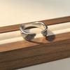 BF CLUB 925 Sterling Rings for Women Simple Geometric Handmade Irregular Retro Wing Shape Ring Allergy For Birthday Gift