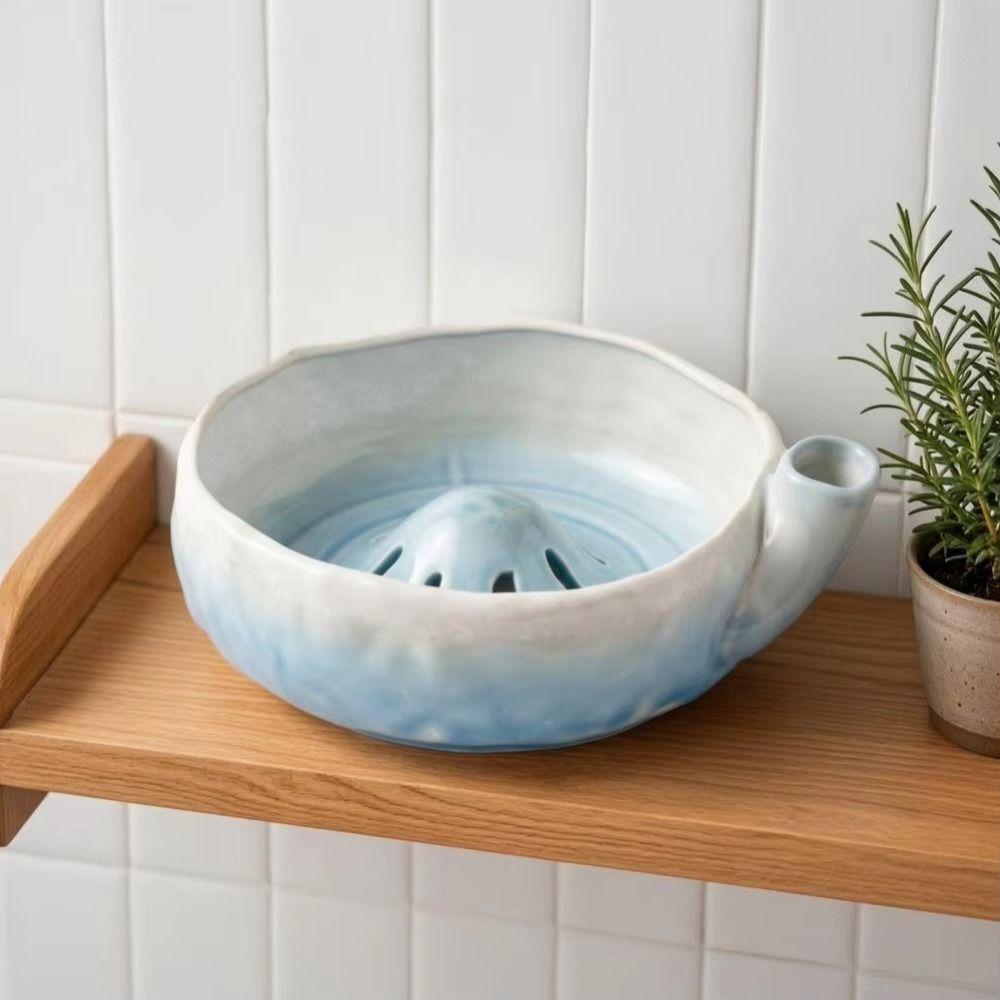 Drainage Hole Berry Washing Bowl Self-Spinning Berry Swirling Rinse Basin  Household Kitchen