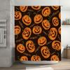 Halloween-themed Pumpkin Shower Curtain Made of Waterproof Polyester Fabric Perfect for Spooky Season Decor! Decorate Your Bathr
